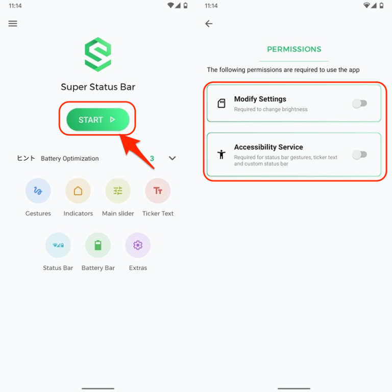 Super Status Barの使い方! Androidのステータスバーをカスタマイズする無料アプリ