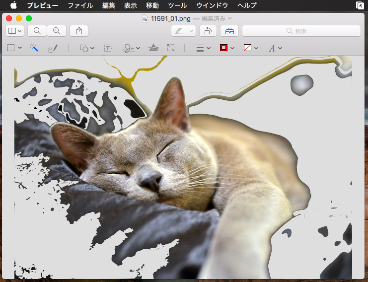 macOSプレビューで画像の背景を透過する方法! Macで写真の不要部分を 