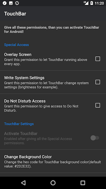 Androidにmacのtouch Barを導入する方法 各種機能の変更や指定アプリ起動が超ラクチンに