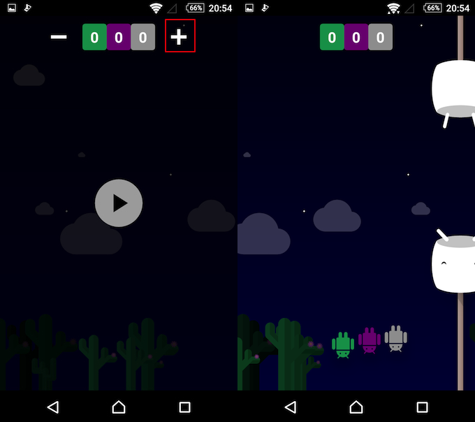 Android6のイースターエッグ「マシュマロ」の遊び方5
