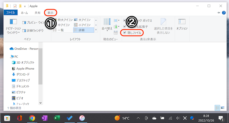 Microsoft Storeから入手したiTunesのフォルダの説明2