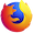 Firefoxアプリのアイコン