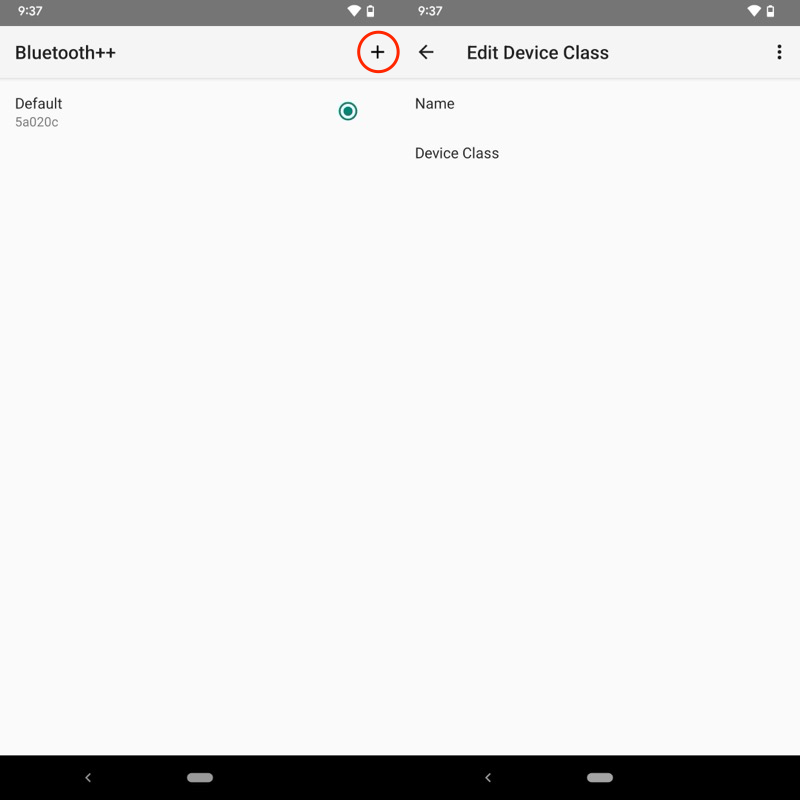 Bluetooth++を設定する手順5