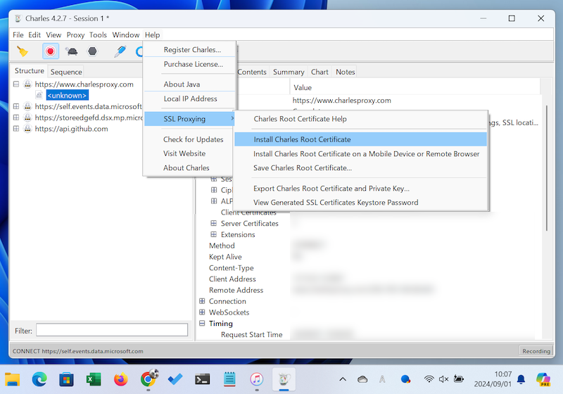 Charles Proxyで証明書をインストールする2