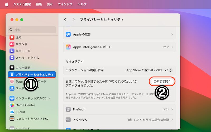 別のメッセージが出て、アプリを開けない場合2